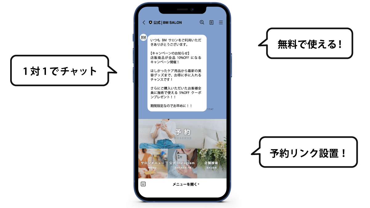 LINE公式アカウントイメージ