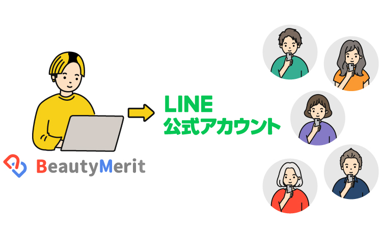 LINE公式アカウント予約イメージ