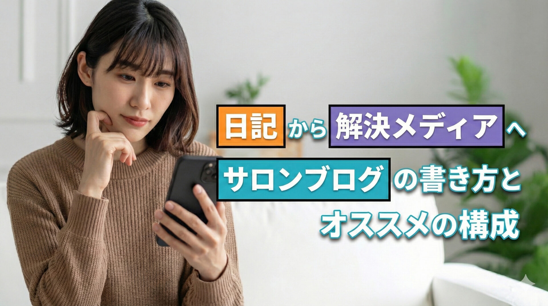 日記から解決メディアへ｜サロンブログの書き方とオススメの構成