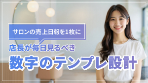 サロンの売上日報を1枚に｜店長が毎日見るべき数字のテンプレ設計